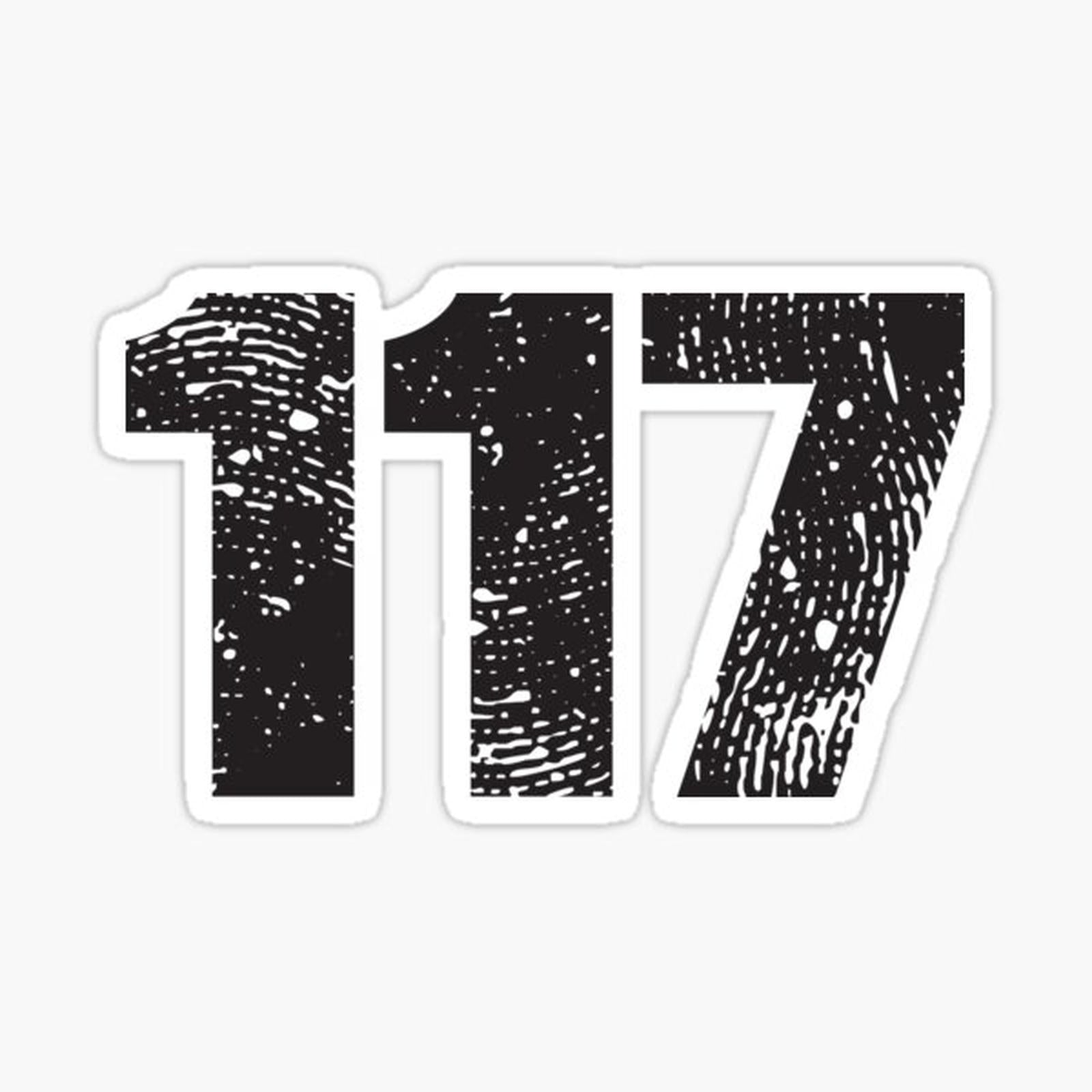 117 - Black - Distressed - Small