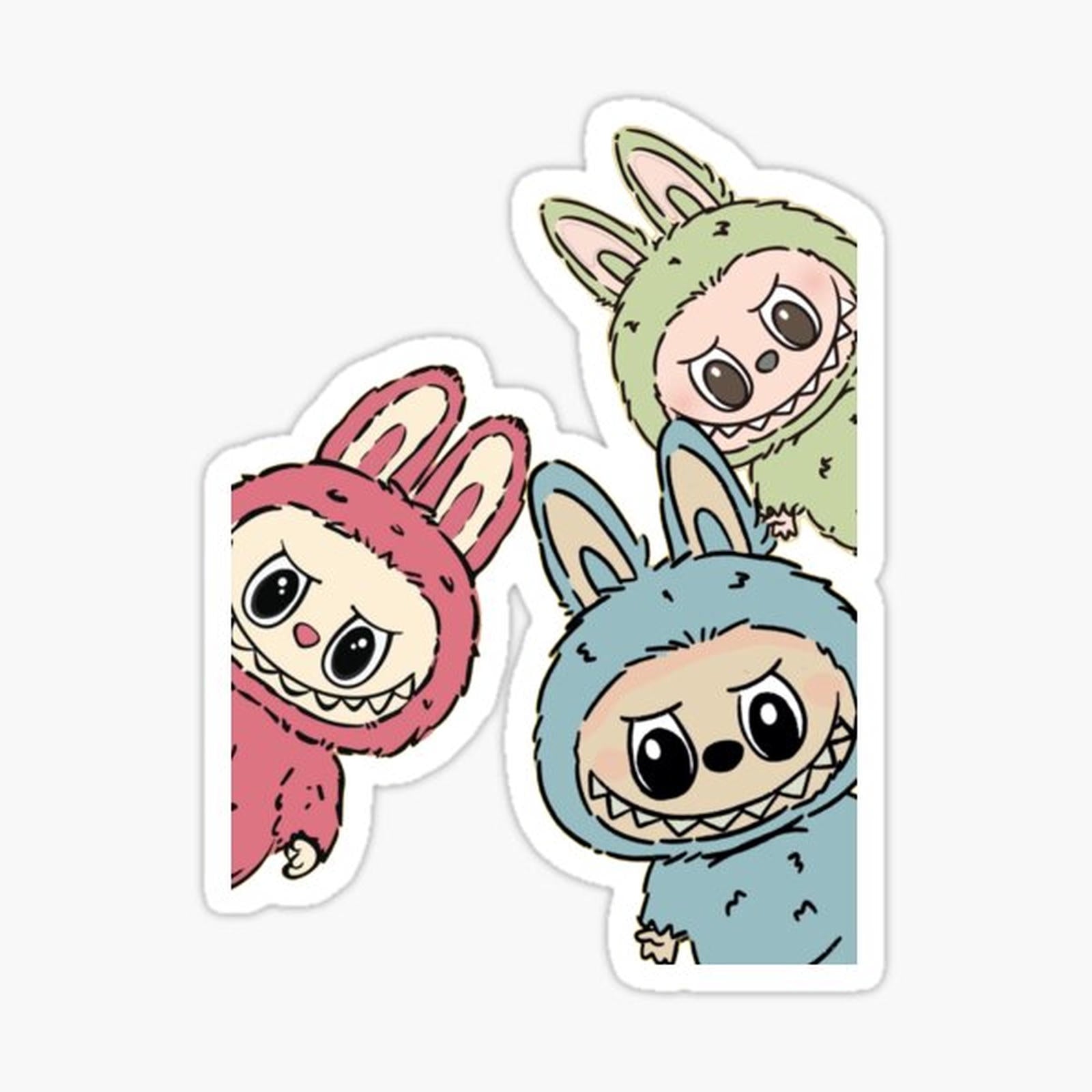 Three labubu