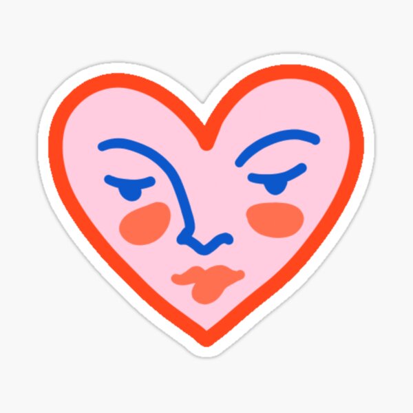 Abstract Heart Face