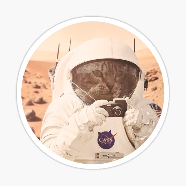 Astronaut Cat Mars