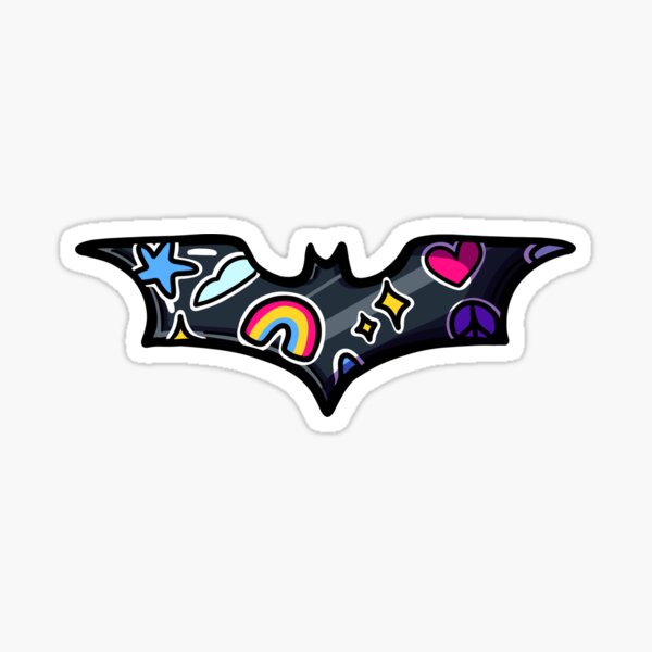 Batarang with stickers