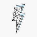 Blue Dot Lighting Bolt
