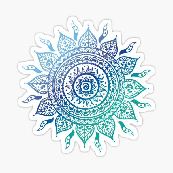 Blue Gradient Mandala