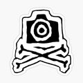 Camera and crossbones