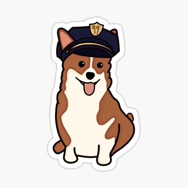 Cheddar with Police Hat