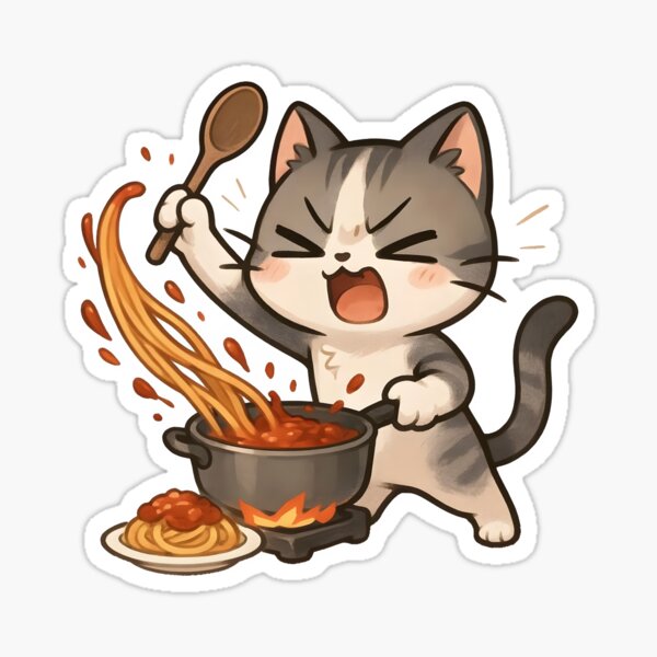 Chibi Cat Cooking