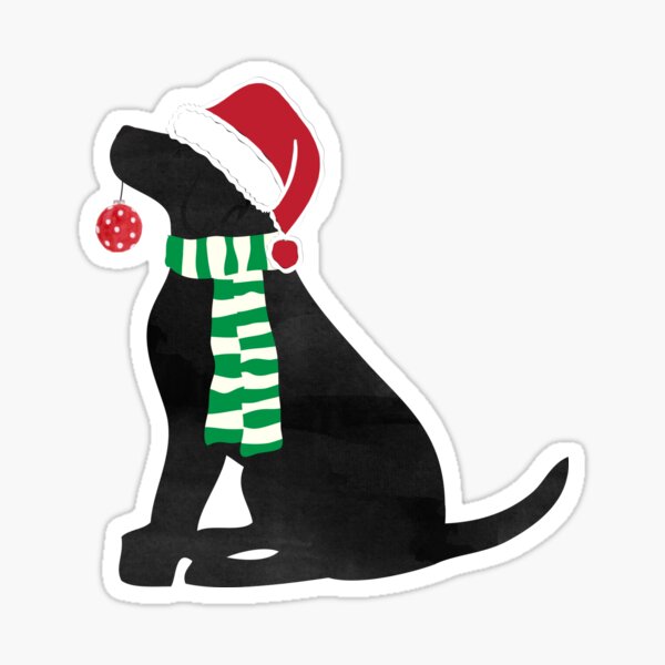 Christmas Black Lab