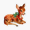 Cute Vintage Christmas Deer