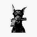 Dog sticker