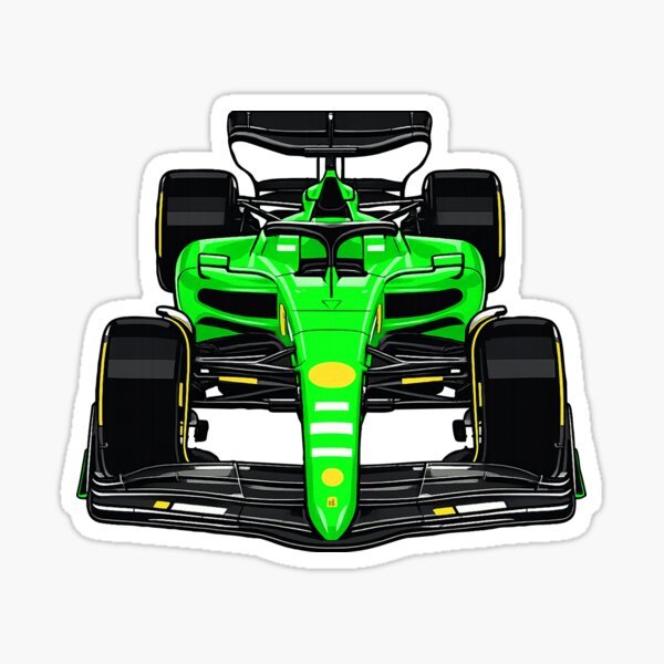 F1 Racing Car Green