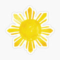 Filipino Sun in Watercolor