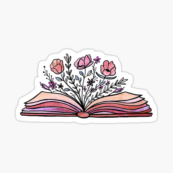 Floral Book Lover Reading