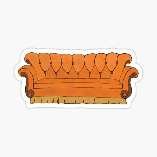 Iconic Orange Sofa from NYC