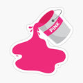 Modern Pink Paint Bucket