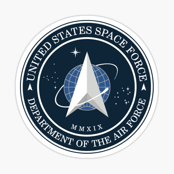Netflix's Space Force series logo sticker.