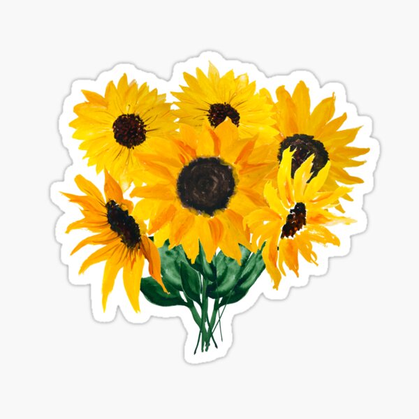 Painted sunflower