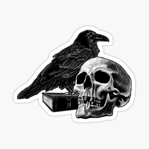 Quoth the Raven with Skull