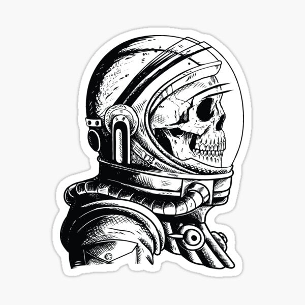 Skull in an astronaut