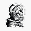 Skull in an astronaut