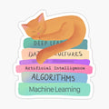 Sleepy Cat on books