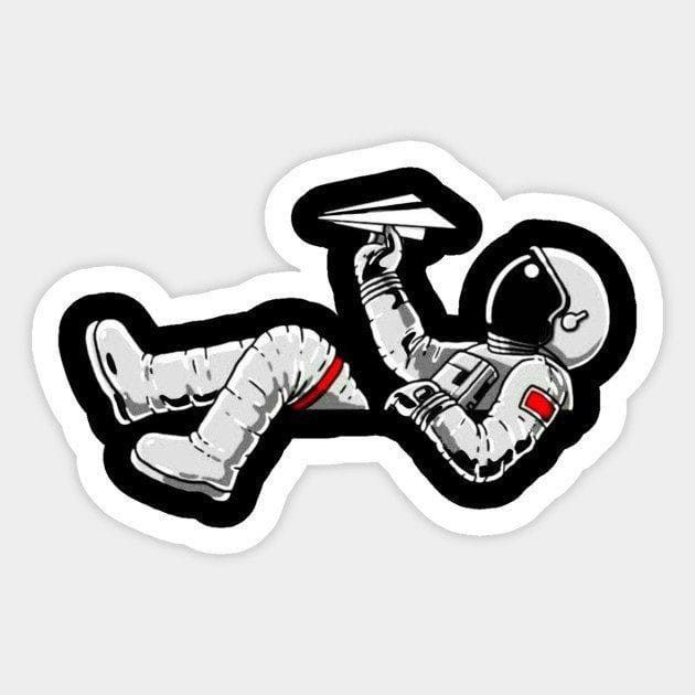 Space playing man