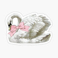 Swan with ribbon bow