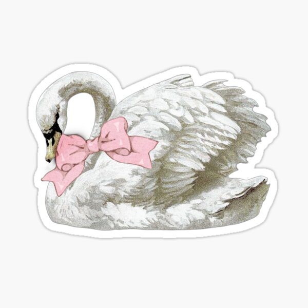 Swan with ribbon bow