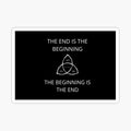 The end is the beginning. Dark series mask