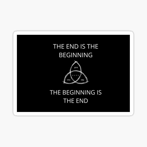 The end is the beginning. Dark series mask
