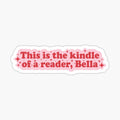 This Is The Kindle Of A Reader Bella