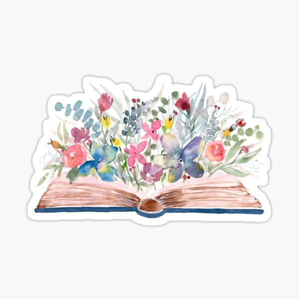 Watercolor Open Book
