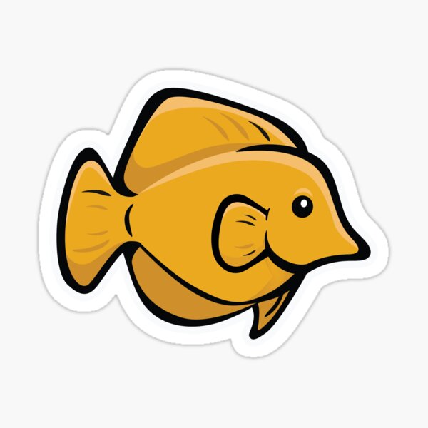Yellow Tang Sticker