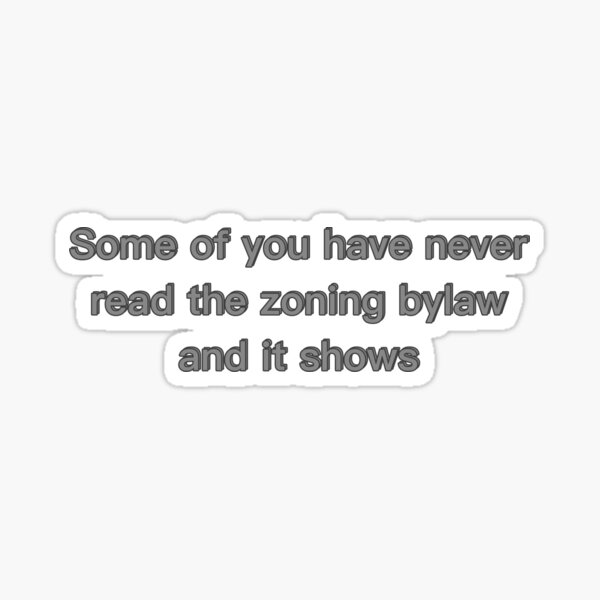 Zoning Bylaw Humor