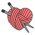 a pink ball of yarn