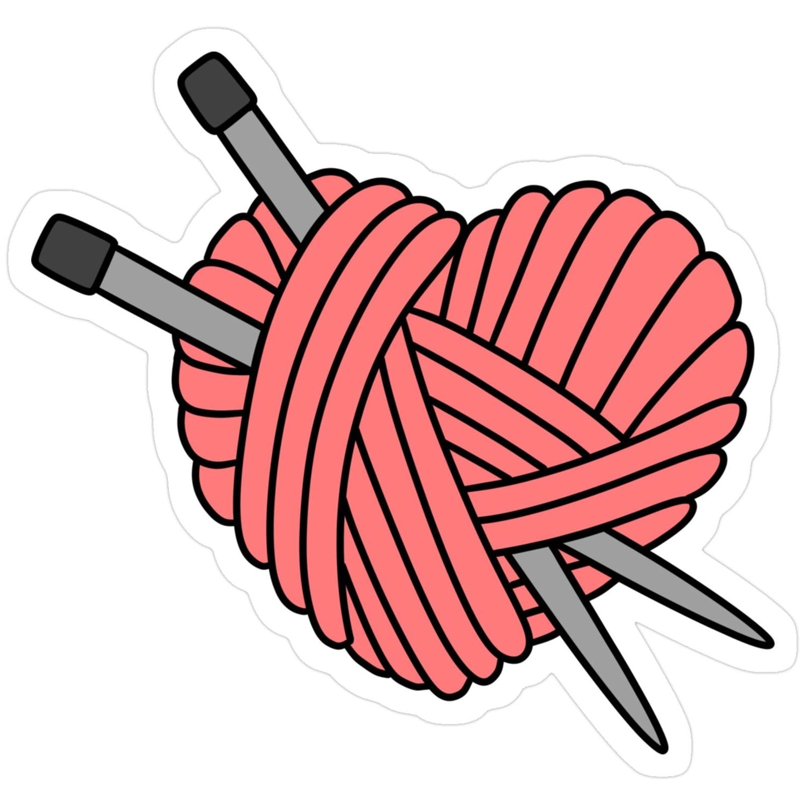 a pink ball of yarn
