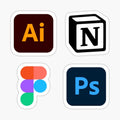 AI, PS ,N, Figma