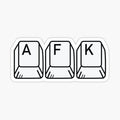 AFK gaming keyboard key design