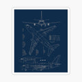 Airplane Blueprint Design Boeing 737