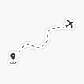 Airplane Trip Sticker