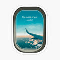 Airplane Window view illustration for travel lovers