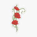 Art Nouveau Style Poppy Art