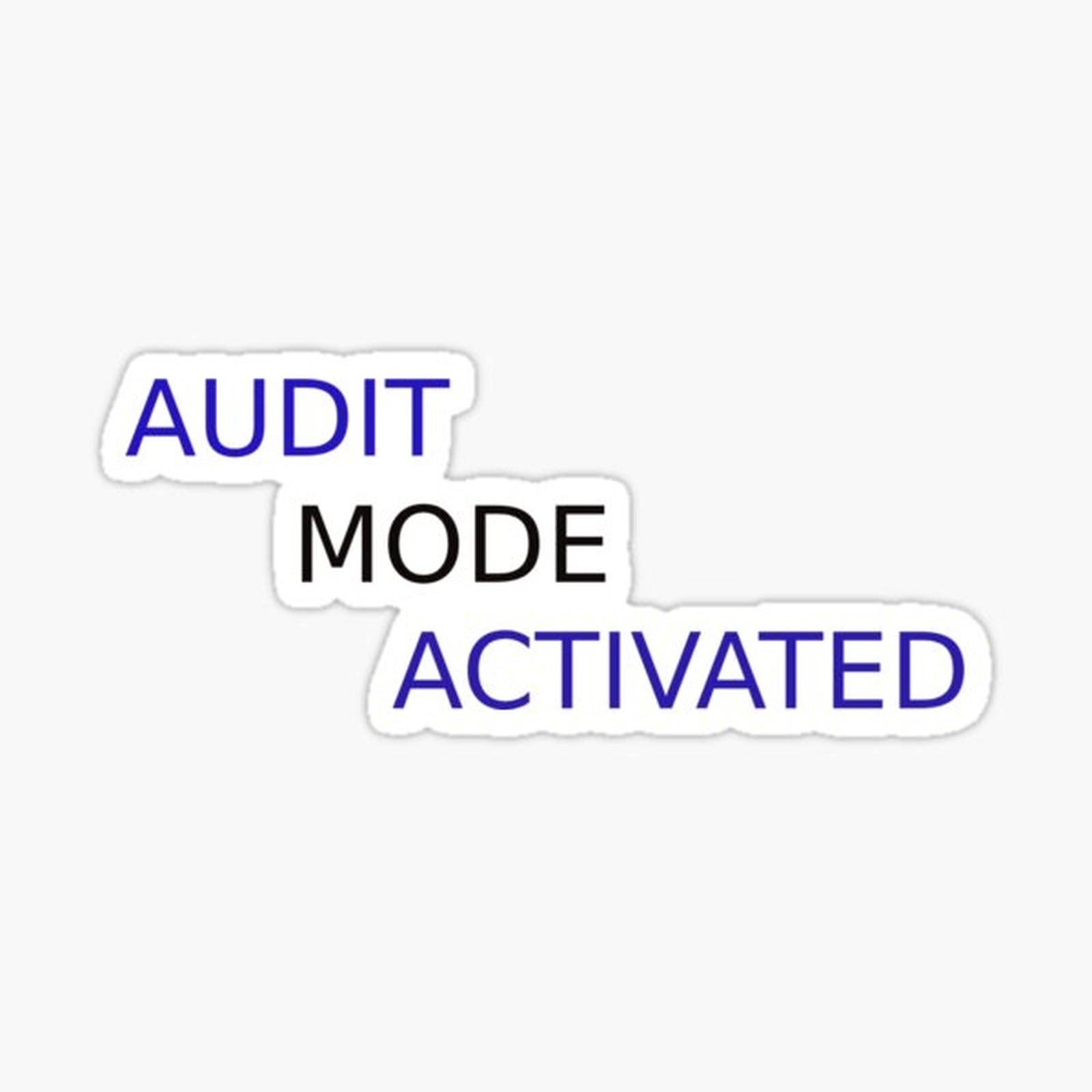 Audit Mode_ Activated