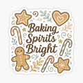 Baking Spirits Bright – Cute Gingerbread Christmas Baking Design