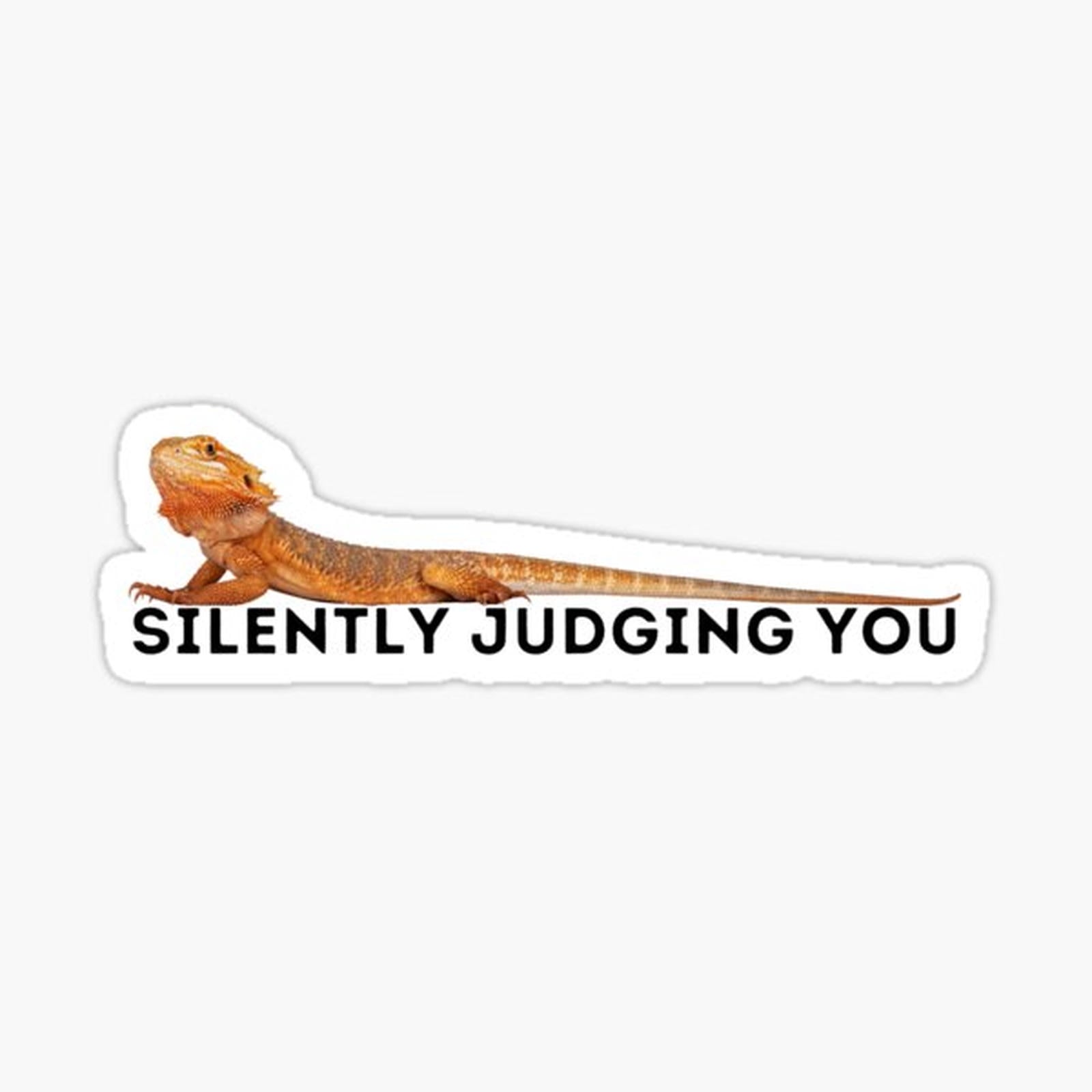 Bearded Dragon Sarcasm Quote Silently Judging You