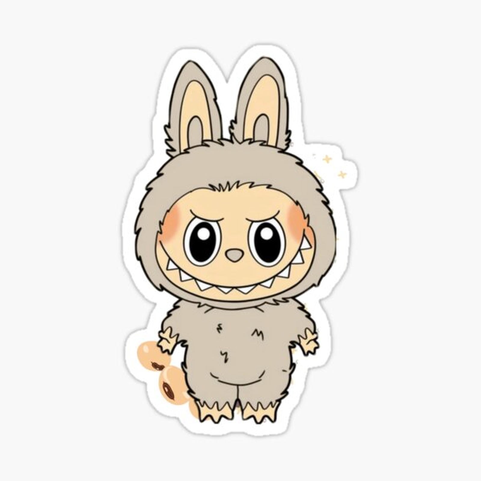 Beige labubu