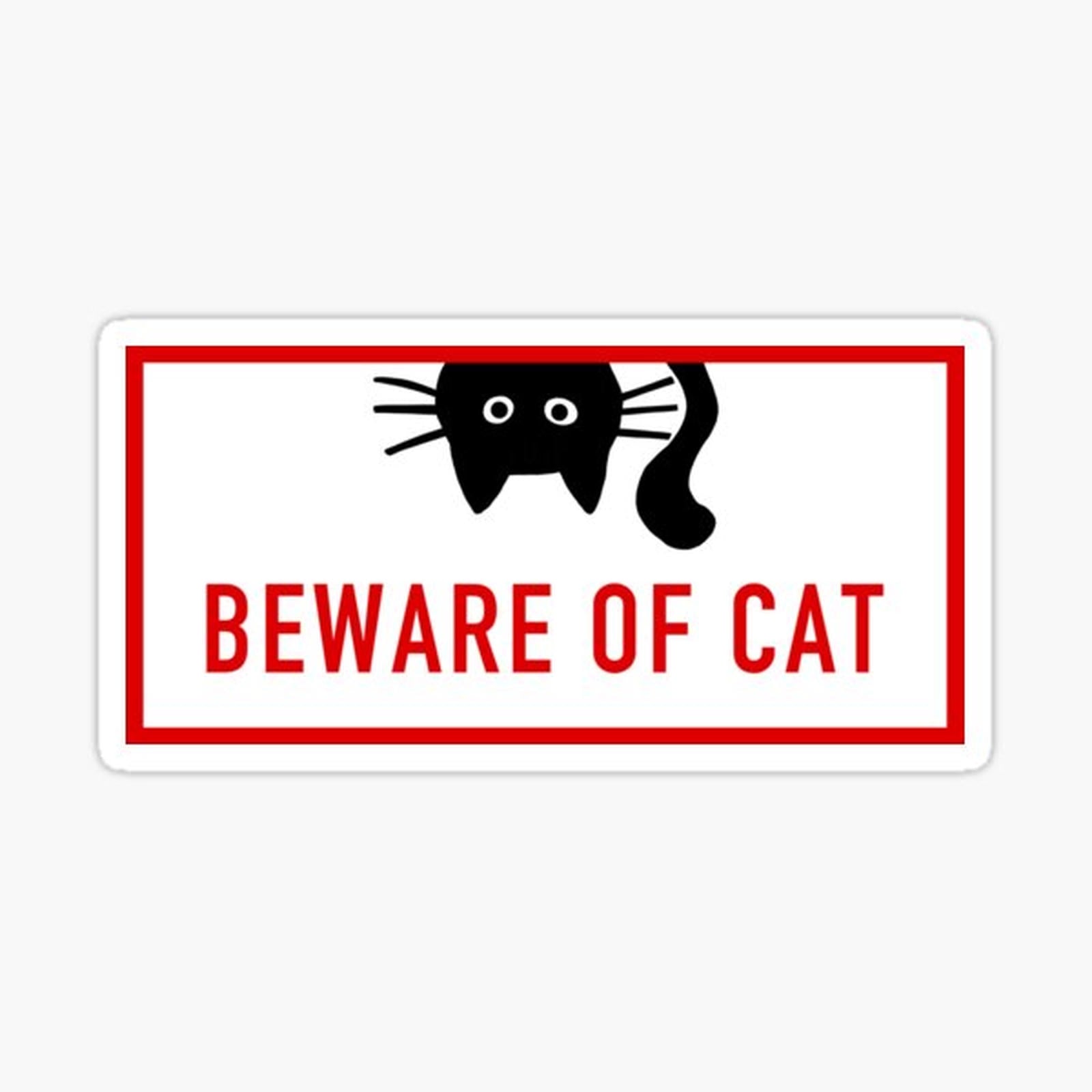BEWARE OF CAT _ Funny Black Cat