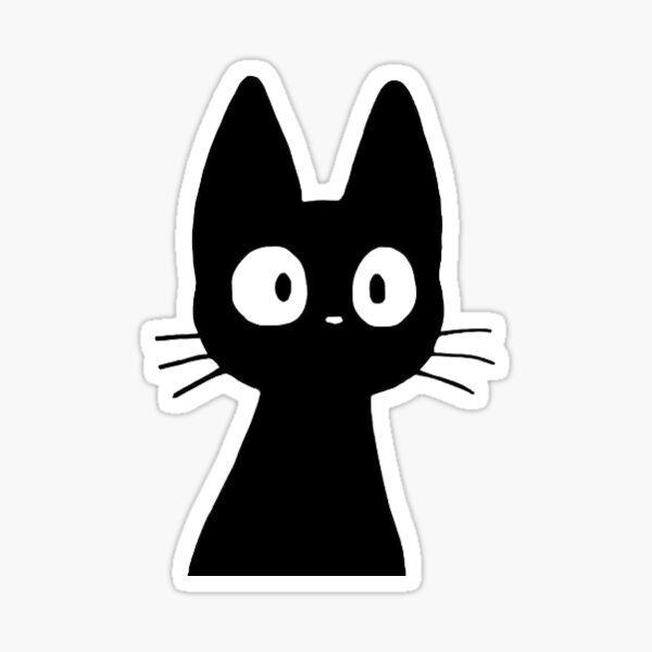 black cat doodle