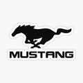 Black Mustang Logo