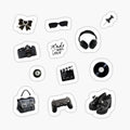 BLACK THEME SCRAPBOOK