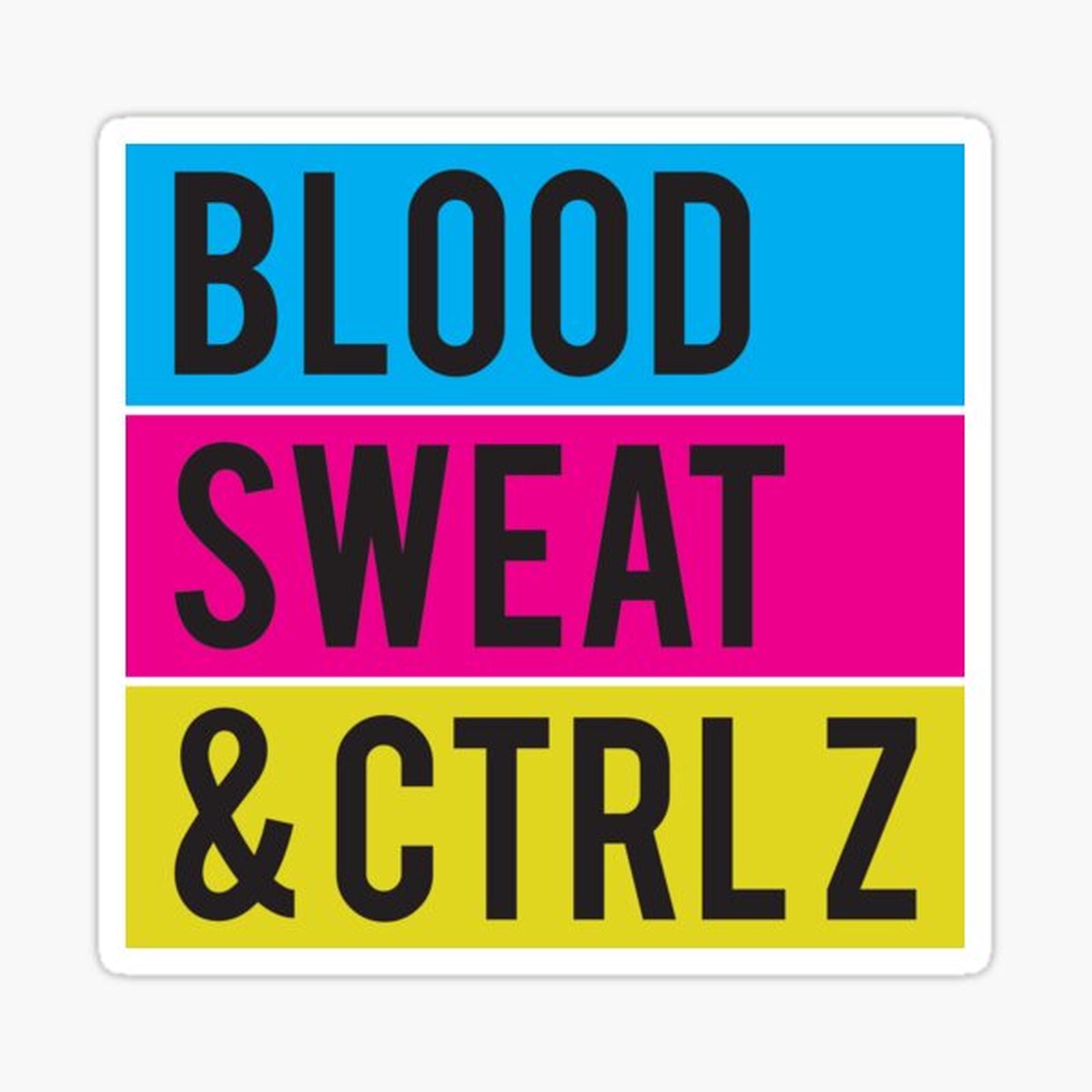 Blood Sweat & Ctrl Z Square
